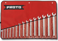 Proto® 15 Piece Full Polish Combination Spline Wrench Set - 12 Point - Apex Tool & Supply