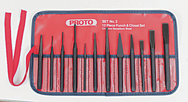 Proto® 12 Piece Punch & Chisel Set - Apex Tool & Supply