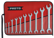 Proto® 10 Piece Satin Open-End Wrench Set - Apex Tool & Supply