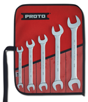 Proto® 5 Piece Satin Metric Open-End Wrench Set - Apex Tool & Supply