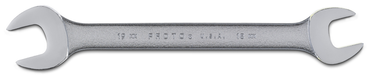 Proto® Satin Open-End Wrench - 18 mm x 19 mm - Apex Tool & Supply