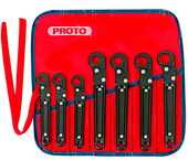 Proto® 7 Piece Ratcheting Flare Nut Wrench Set - 12 Point - Apex Tool & Supply