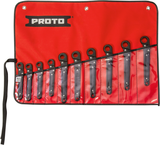 Proto® 10 Piece Metric Ratcheting Flare Nut Wrench Set - Apex Tool & Supply