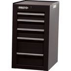 Proto® 450HS Side Cabinet - 5 Drawer, Black - Apex Tool & Supply