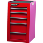 Proto® 450HS Side Cabinet - 5 Drawer, Red - Apex Tool & Supply