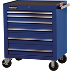 Proto® 450HS 34" Roller Cabinet - 6 Drawer, Blue - Apex Tool & Supply