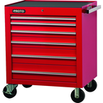 Proto® 450HS 34" Roller Cabinet - 6 Drawer, Red - Apex Tool & Supply