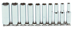 Proto® 1/4" Drive 10 Piece Deep Socket Set - 6 Point - Apex Tool & Supply