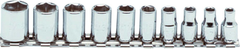 Proto® 1/4" Drive 10 Piece Socket Set - 6 Point - Apex Tool & Supply