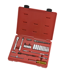 Proto® 1/4" Drive 37 Piece Socket, Combination Set - 6 Point - Apex Tool & Supply