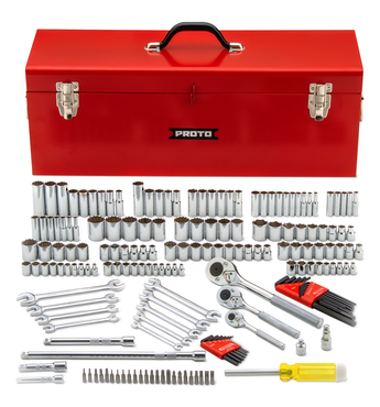 Proto® 1/4", 3/8" & 1/2" Drive 184 Piece Socket Set with Box - Apex Tool & Supply