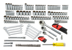 Proto® 1/4", 3/8", 1/2" Drive 184 Piece Socket Set- 6 & 12 - Tools Only - Apex Tool & Supply