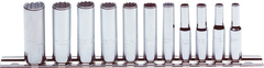 Proto® 1/4" Drive 11 Piece Metric Deep Socket Set -12 Point - Apex Tool & Supply