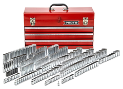 Proto® 1/4", 3/8" & 1/2" Drive 205 Piece Socket Set with Box - Apex Tool & Supply