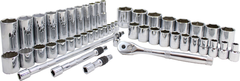 Proto® 3/8" & 1/2" Drive 50 Piece Combination Socket Set - 6 and 12 Point - Apex Tool & Supply
