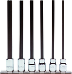 Proto® 3/8" Drive 6 Piece Metric Extra Long Hex Bit Set - Apex Tool & Supply