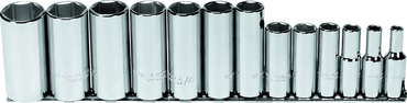 Proto® 3/8" Drive 13 Piece Deep Socket Set - 6 Point - Apex Tool & Supply
