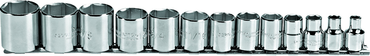 Proto® 3/8" Drive 13 Piece Socket Set - 6 Point - Apex Tool & Supply