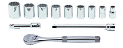 Proto® 3/8" Drive 12 Piece Socket Set - 12 Point - Apex Tool & Supply