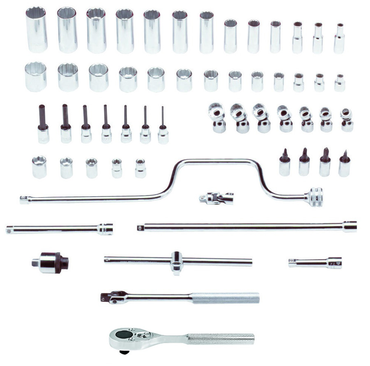 Proto® 3/8" Drive 58 Piece Socket, Combination Set - 12 Point - Apex Tool & Supply