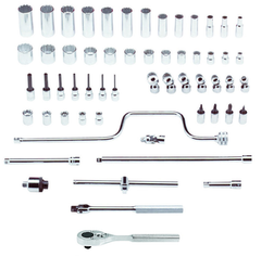 Proto® 3/8" Drive 58 Piece Socket, Combination Set - 12 Point - Apex Tool & Supply