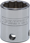 Proto® Tether-Ready 3/8" Drive Socket 17 mm - 12 Point - Apex Tool & Supply