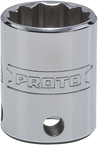Proto® Tether-Ready 3/8" Drive Socket 18 mm - 12 Point - Apex Tool & Supply