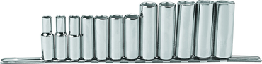 Proto® 3/8" Drive 12 Piece Metric Deep Socket Set - 6 Point - Apex Tool & Supply