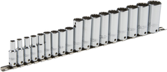 Proto® Tether-Ready 3/8" Drive 18 Piece Metric Deep Socket Set - 12 Point - Apex Tool & Supply