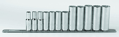 Proto® 3/8" Drive 12 Piece Metric Deep Socket Set - 12 Point - Apex Tool & Supply