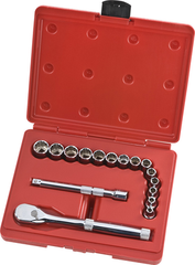 Proto® 3/8" Drive 16 Piece Metric Socket Set - 12 Point - Apex Tool & Supply