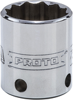 Proto® Tether-Ready 3/8" Drive Socket 21 mm - 12 Point - Apex Tool & Supply