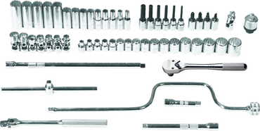 Proto® 3/8" Drive 57 Piece Metric Socket Set - 12 Point - Tools Only - Apex Tool & Supply