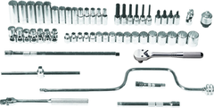 Proto® 3/8" Drive 57 Piece Metric Socket Set - 12 Point - Tools Only - Apex Tool & Supply