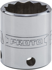 Proto® Tether-Ready 3/8" Drive Socket 22 mm - 12 Point - Apex Tool & Supply