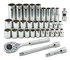 Proto® 3/8" Drive 34 Piece Socket Set - Apex Tool & Supply