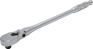 Proto® 1/2" Drive Flex Head Precision 90 Pear Head Ratchet Long 18"- Full Polish - Apex Tool & Supply