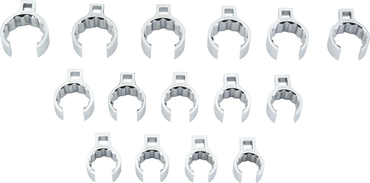 Proto® 1/2" Drive 15 Piece Crowfoot Flare Nut Wrench Set - Apex Tool & Supply