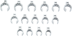 Proto® 1/2" Drive 15 Piece Crowfoot Flare Nut Wrench Set - Apex Tool & Supply