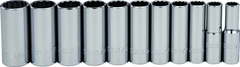 Proto® 1/2" Drive 11 Piece Deep Socket Set - 12 Point - Apex Tool & Supply