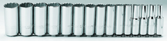 Proto® 1/2" Drive 15 Piece Deep Socket Set - 12 Point - Apex Tool & Supply