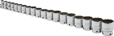 Proto® Tether-Ready 1/2" Drive 19 Piece Socket Set - 12 Point - Apex Tool & Supply