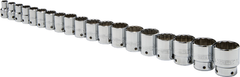 Proto® Tether-Ready 1/2" Drive 19 Piece Socket Set - 12 Point - Apex Tool & Supply