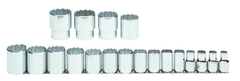 Proto® 1/2" Drive 19 Piece Socket Set - 12 Point - Apex Tool & Supply