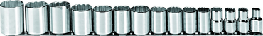 Proto® 1/2" Drive 15 Piece Socket Set - 12 Point - Apex Tool & Supply