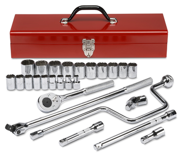 Proto® 1/2" Drive 26 Piece Socket Set - 12 Point - Apex Tool & Supply