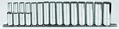 Proto® 1/2" Drive 15 Piece Metric Deep Socket Set - 12 Point - Apex Tool & Supply