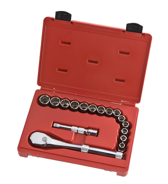 Proto® 1/2" Drive 16 Piece Metric Socket Set - 12 Point - Apex Tool & Supply