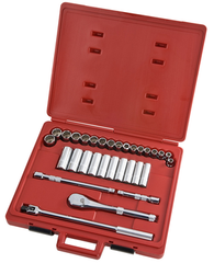Proto® 1/2" Drive 31 Piece Metric Socket Set - 12 Point - Apex Tool & Supply