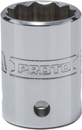 Proto® Tether-Ready 1/2" Drive Socket 21 mm - 12 Point - Apex Tool & Supply
